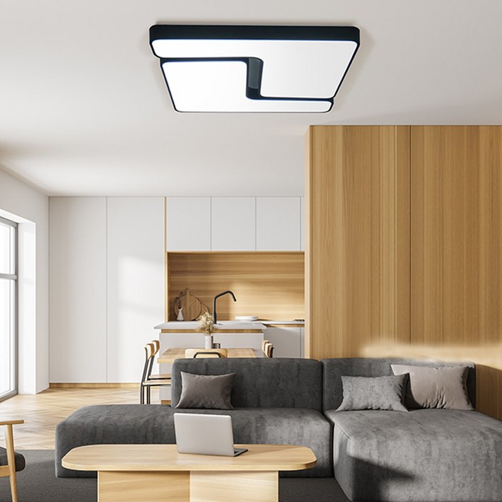 LED 휠라 거실등 160W (블랙)
