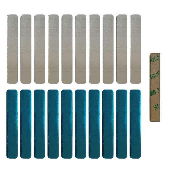 휴대폰 핸드폰 무전기 자석 부착용 보조철판 3M 테이프