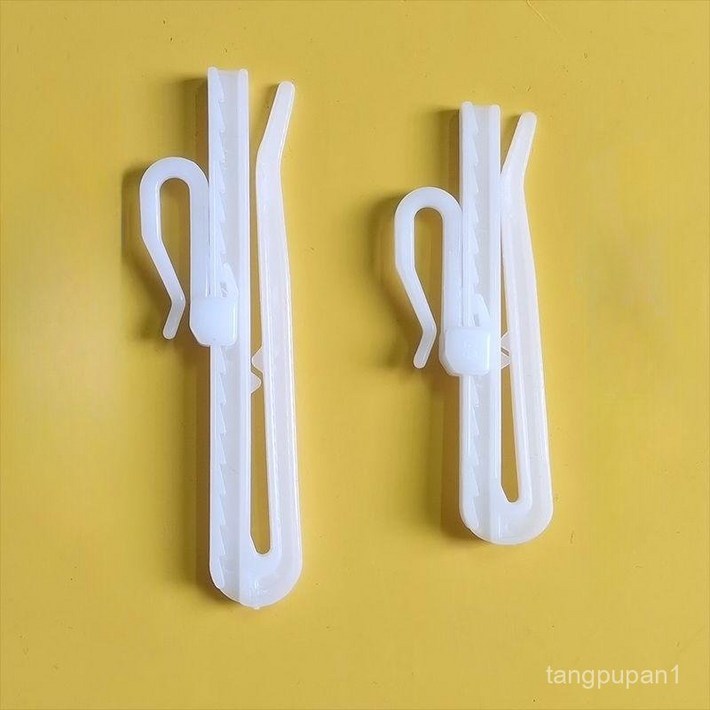 높이 조절 커튼핀 주름 길이 조정 50개 100개 플라스틱 레이스 브래킷