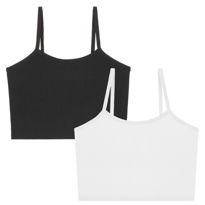 엘라운지 11 골지 스트링 크롭나시