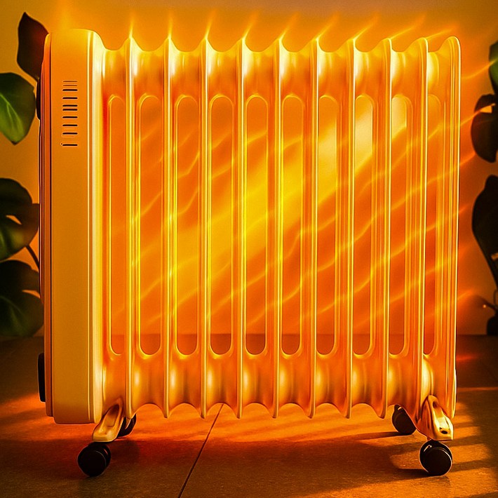 가정용 전기 라디에이터 라지에타 절전형히터 15핀 24시간 스마트 타이머 13평형 2500w 자동온도조절, 15핀13평형