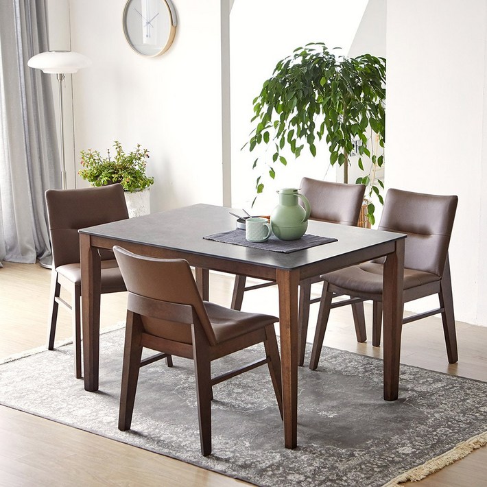 베스트리빙 루마니아 빈츠 포세린 12T 통세라믹 12001400 4인용 와이드 세라믹 식탁 테이블 세트의자4개의자2개벤치형4colors 2size