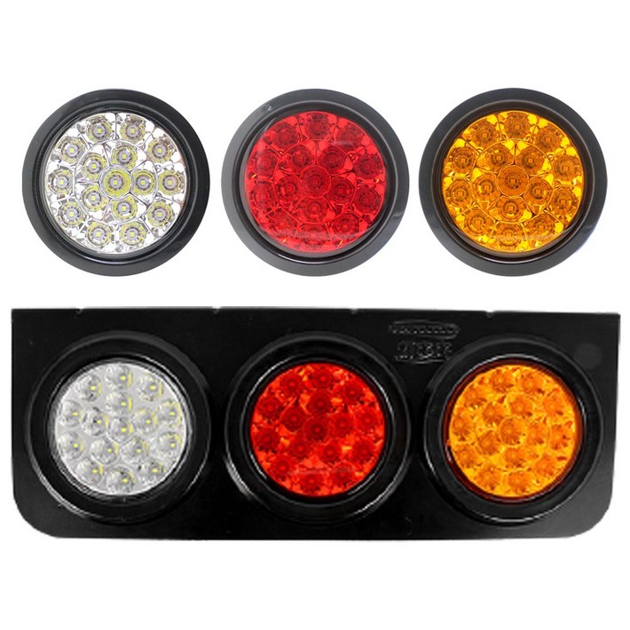 가민 데루등 후미등 LED 테일램프 브레이크등 덤프트럭 화물차 24V 후진등, 1개