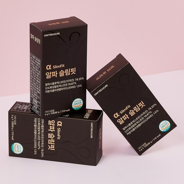 지니트레저 알파CD 알파슬림핏 알파시클로덱스트린 3,310mg 고함량 15포, 3개, 60g