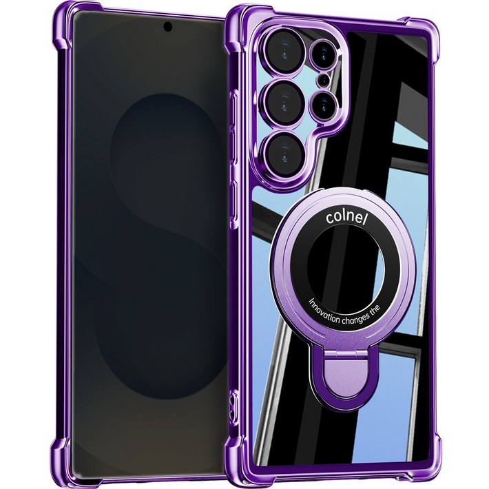 갤럭시 s25 울트라 s24 s23 ultra 2배자력 투명 맥세이프 거치대 케이스