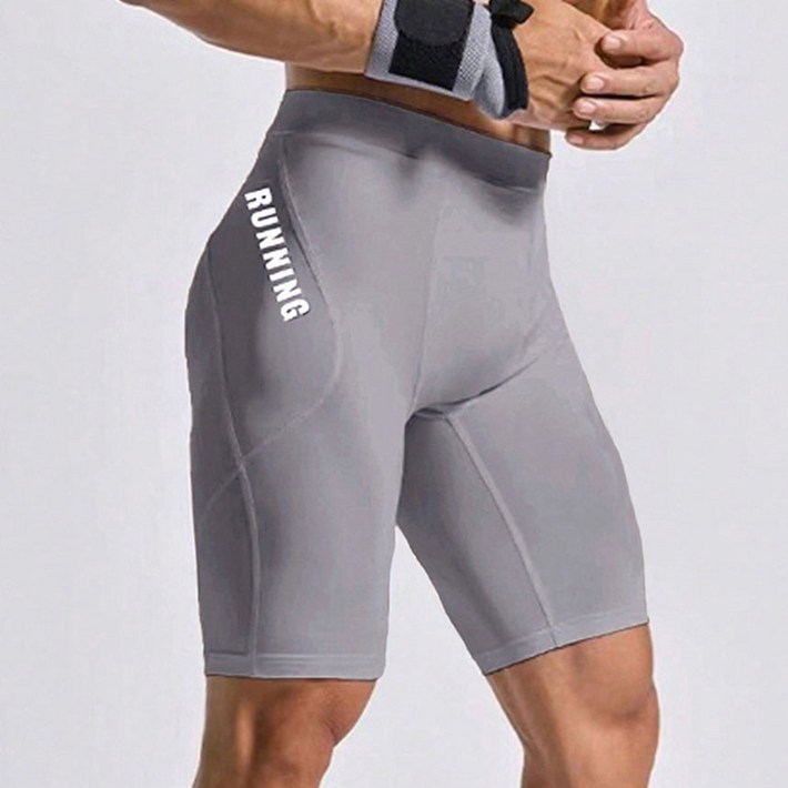 온브레이크 남자 헬스 러닝 5부 레깅스 타이즈