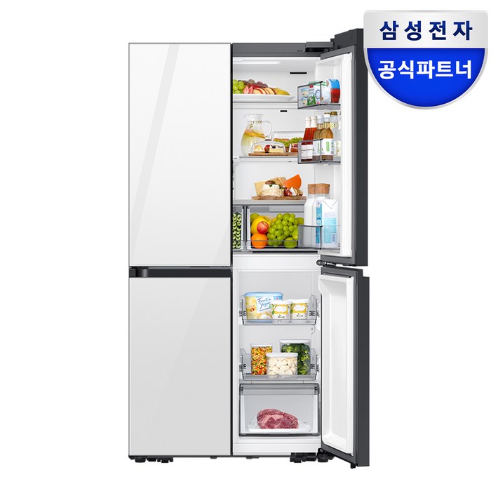 삼성 키친핏 비스포크 양문형 4도어 AI 냉장고 640리터