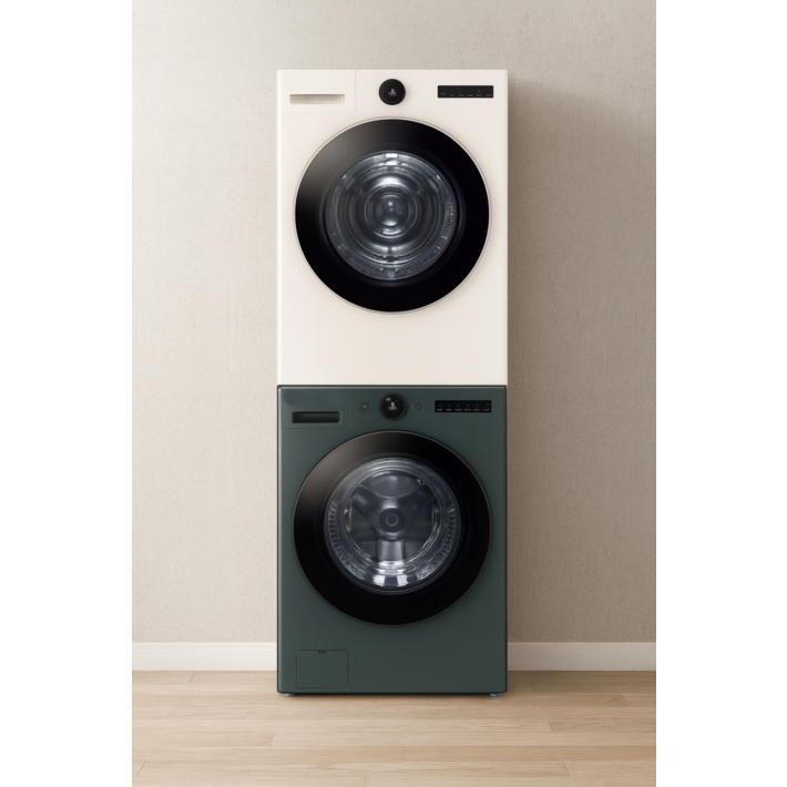 LG 기사님방문설치 폐가전무상수거 LG 트롬 오브제컬렉션 세탁기 24kg 건조기21kg  스태킹키트 KX4GNG1ESE 1등급