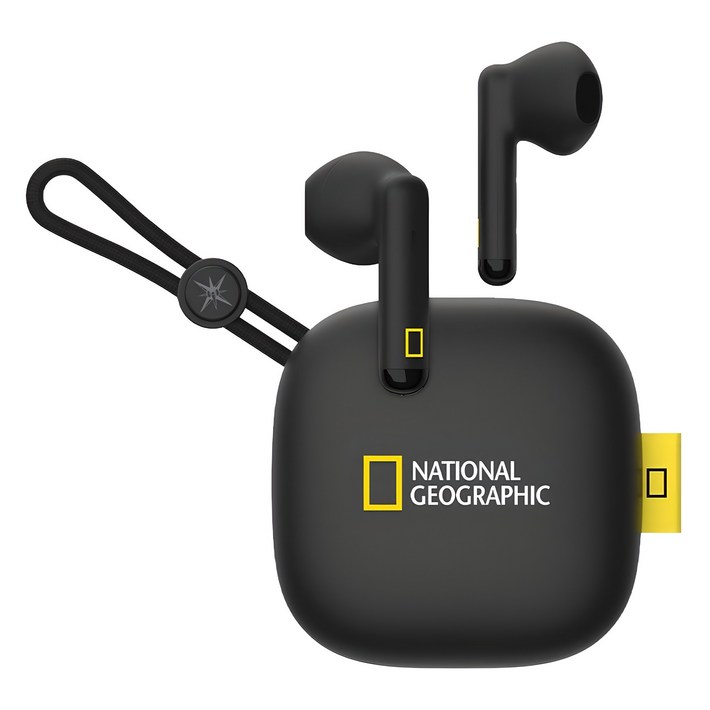 내셔널지오그래픽 무선 블루투스 이어폰, NGMTWE, 블랙