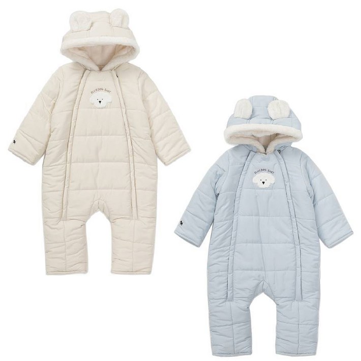 [AK플라자] [블루독베이비] 도기포인트 패딩 우주복 2종 택1(CR,BL)45-C13-603-01