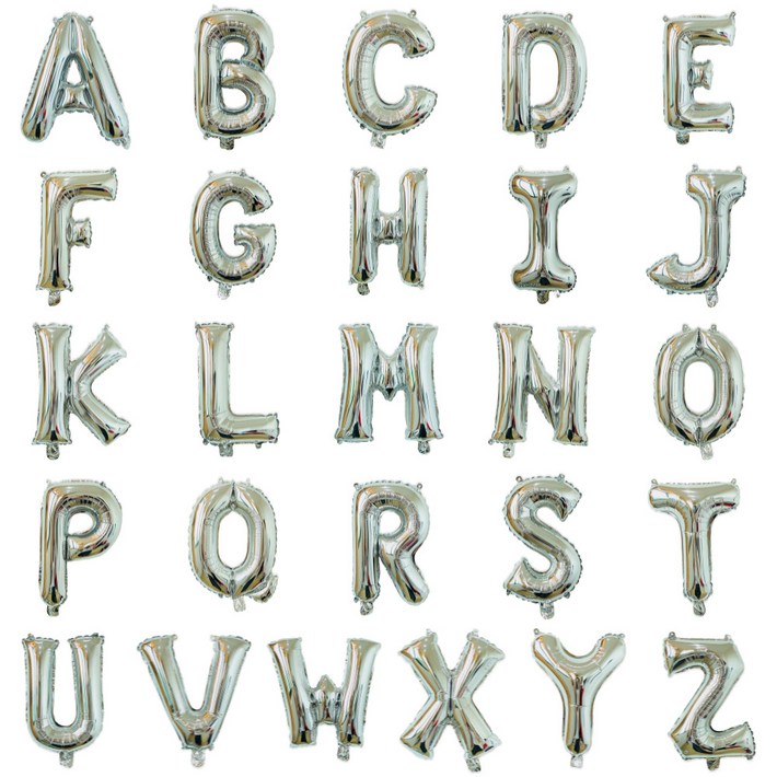 스마일파티 16인치 미니 알파벳 풍선 문자 영문 AZ 26종 세트
