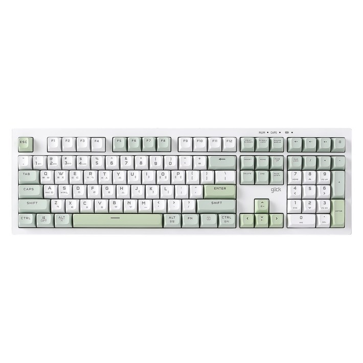 지클릭커 오피스프로 WK50 사일런스 M RGB 무소음 방수 무선 블루투스 키보드 108, Greenwich RC1 108키, 제조사축