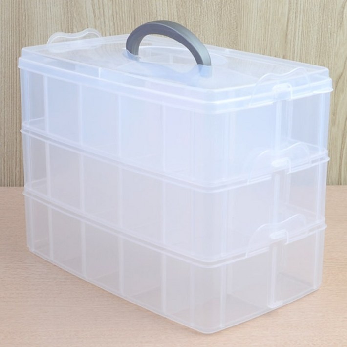 대형 칸막이소품박스 잡동사니정리함 소품분리수납함