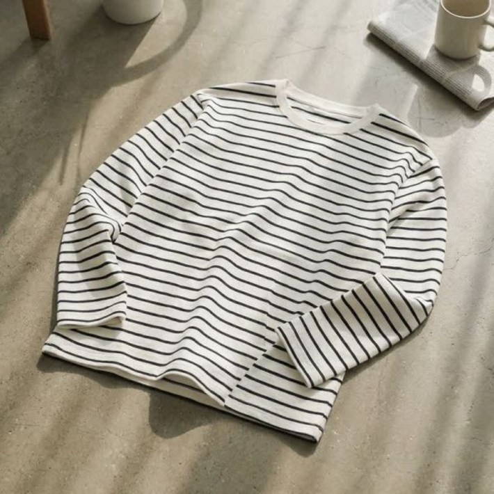 탑텐 공용 쿨에어 코튼 긴팔티 MSF5TS3901