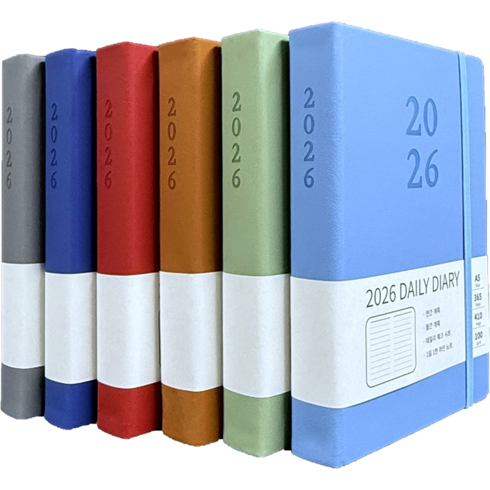 후니홈 2026 데일리 다이어리 A5 1일1면 날짜형 업무용, 브라운