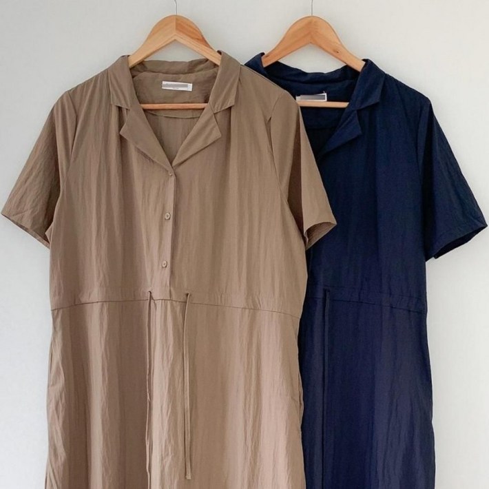 마담옷 원피스 Acyl 여성큰옷 여성미시큰옷 중년 빅사이즈미시옷 카라