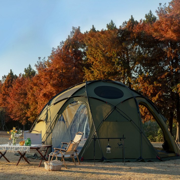 TOMOUNT 투마운트 OTTO X PRO 돔 텐트 프로, 78인, 카키색