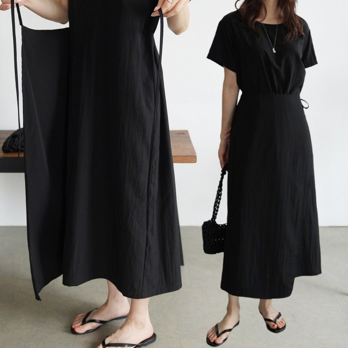 하늘바라기 여성용 슬로우 무드 랩 롱 원피스