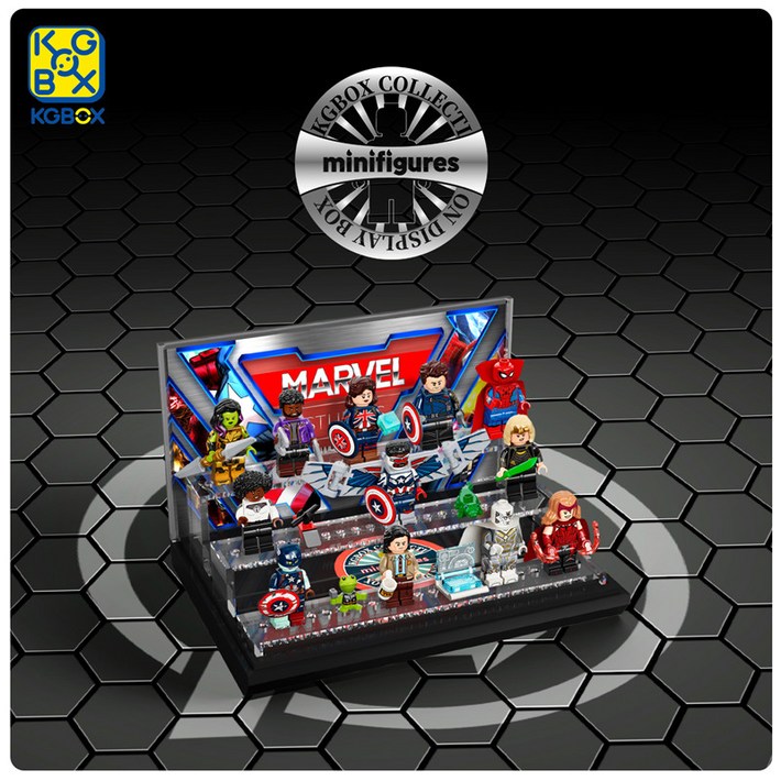 레고 마블 스튜디오 미니피겨 71031 KG 고급형 아크릴 디스플레이 케이스 장식장