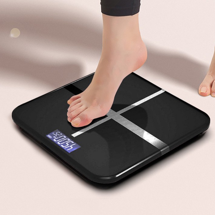 애띠앙 디지털 스마트 체중계, 블랙, 1개 애띠앙 디지털 스마트 체중계, 블랙, 1개