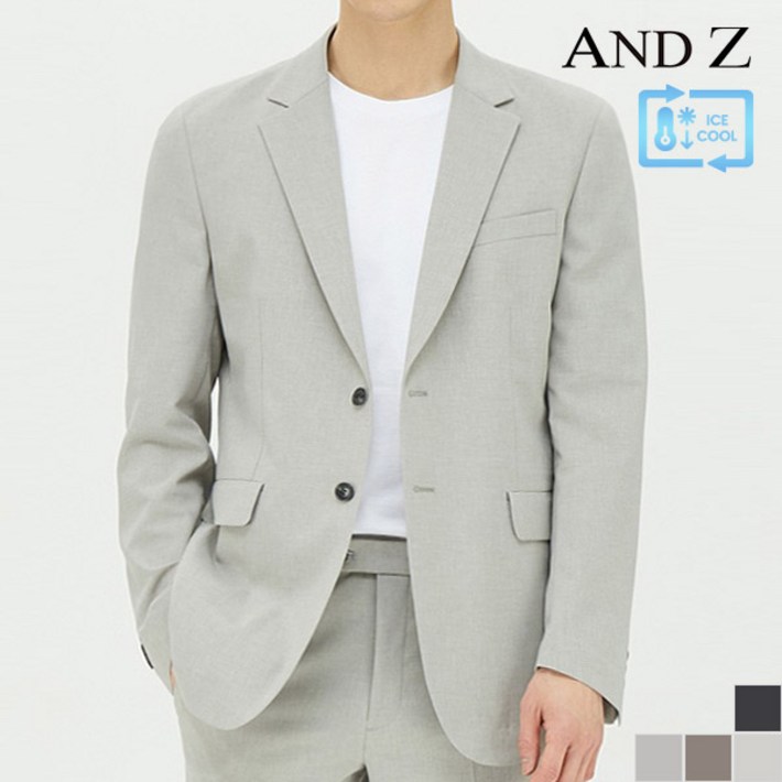 지오지아 앤드지 하이브리드 린넨 솔리드 자켓 BZB2KG1101