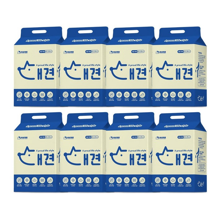백세개로 대견패드 배변패드 중형 240매, 8개, 15개입