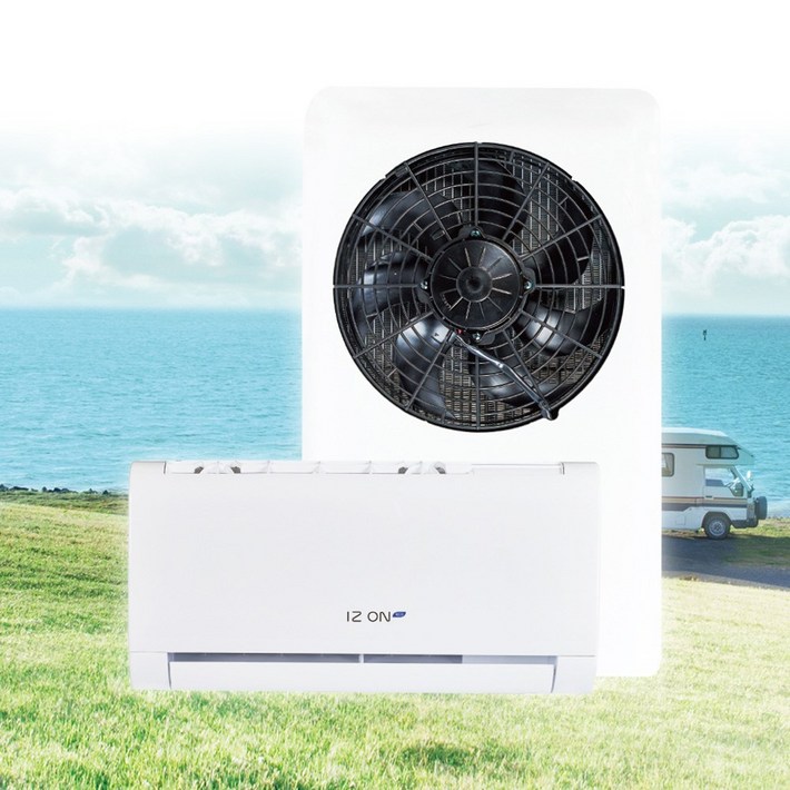 무시동,12V, 캠핑카,카라반 차량용벽걸이에어컨 아이즈온에코
