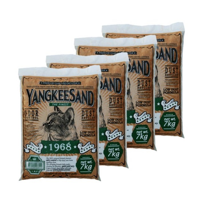 고양이모래 양키샌드 1968허브 7kg 4포