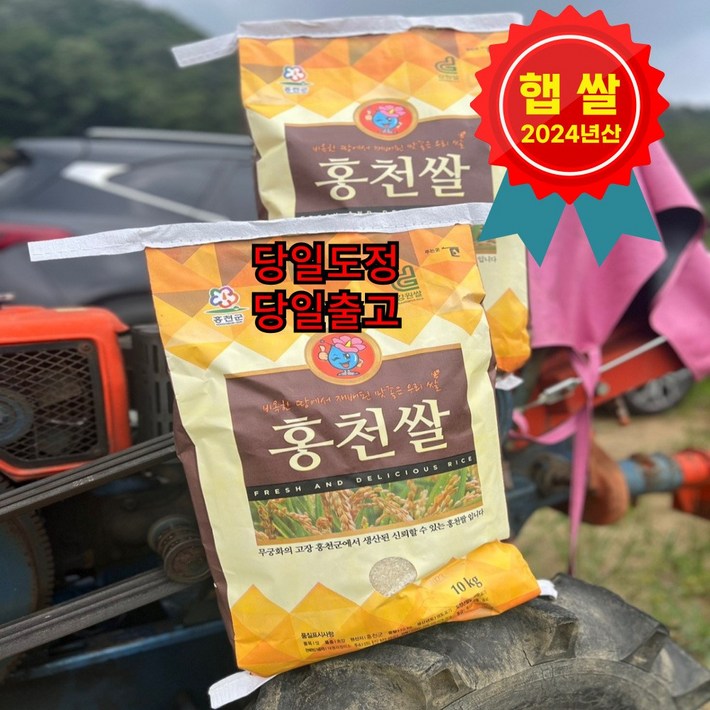 24년 햅쌀 당일도정 상등급 단일품종 홍천쌀 쌀10kg 강원도쌀, 1개, 10kg2개