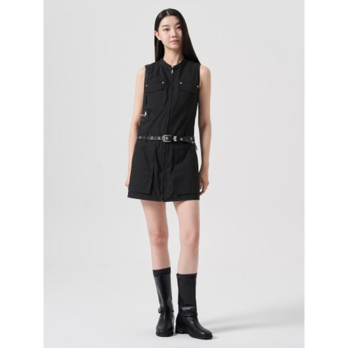 국내매장정품 에잇세컨즈 8SECONDS 집업 미니 원피스 블랙 164871FY15 164871FY15 252985