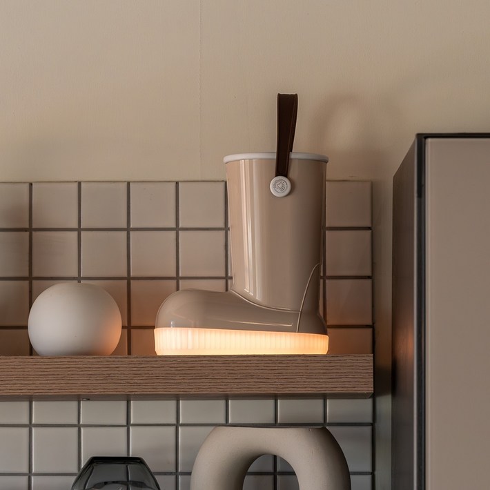 본슈 포터블 램프 무선 충전식 조명 스탠드 수유등 무드등 집들이선물, 1개, 본슈 크림