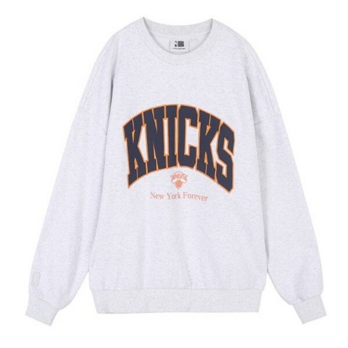 NYK KNICKS 레터 아치로고 맨투맨 멜란지그레이