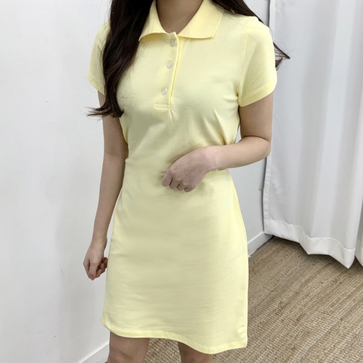 [무료배송] 피케이 리본 반팔 원피스 (7color)