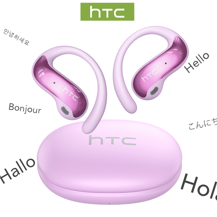 HTC NE19 AI 번역 기능이 있는 블루투스 헤드셋 OWS 무선  방수 기능 귀걸이