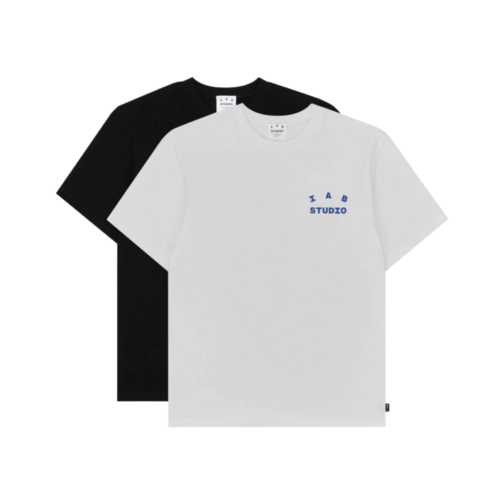 정품 보증 IAB Studio 10th Anniversary TShirts 아이앱 스튜디오 10주년 티셔츠 팩 화이트  블랙 2개입