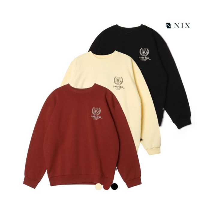 닉스 NIX유니 CP 기모쭈리 덤비 월계수 맨투맨 FNRWCTM798P