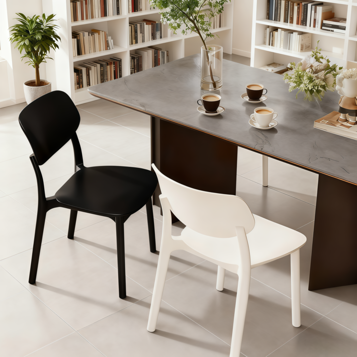 식탁의자 4개 카페의자 등받이 편한식탁의자 4P