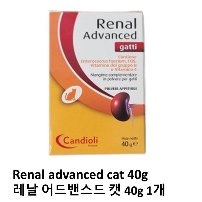 레날 어드밴스드 캣 40g 고양이 신장 신부전 식이 보조제