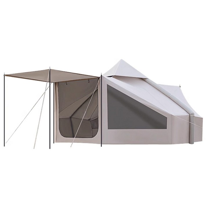 캠벨로 대형 에어텐트 원터치 그늘막 돔텐트 옥타곤 캠핑 자동 모기장 이너 경량 여름 사계절, 58인용, 카키색