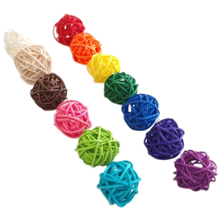 앵파크 앵무새 장난감 등나무공 3cm 1팩 13개 세트