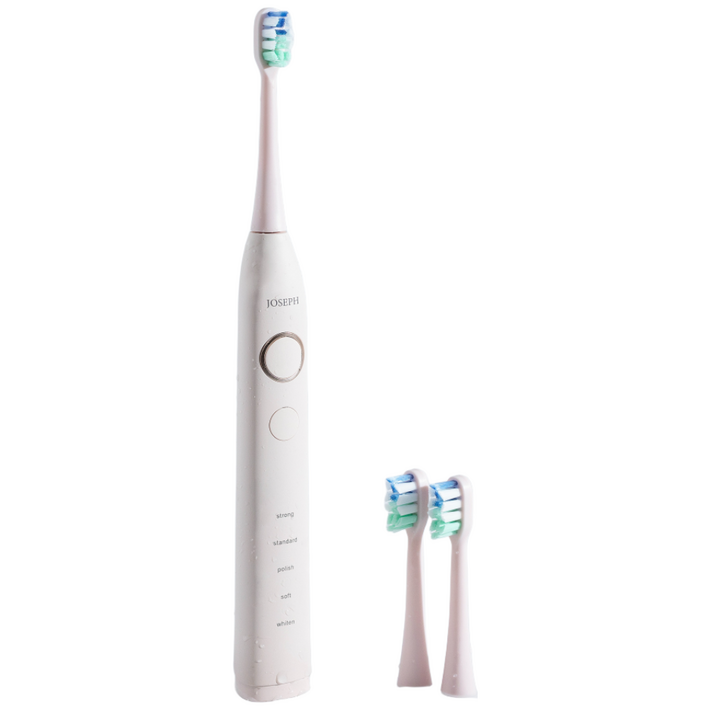 조셉드림 플라그제로 바스법 음파 전동칫솔 세트, 1세트, 핑크, JDET01PK