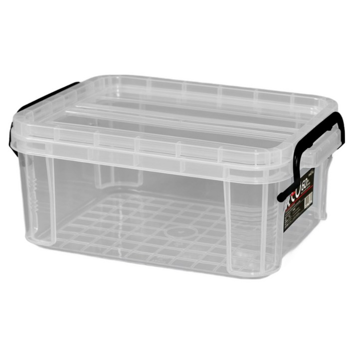 지오리빙 레오박스 다용도정리함 리빙박스 수납 공간 정리함, 투명, 16개