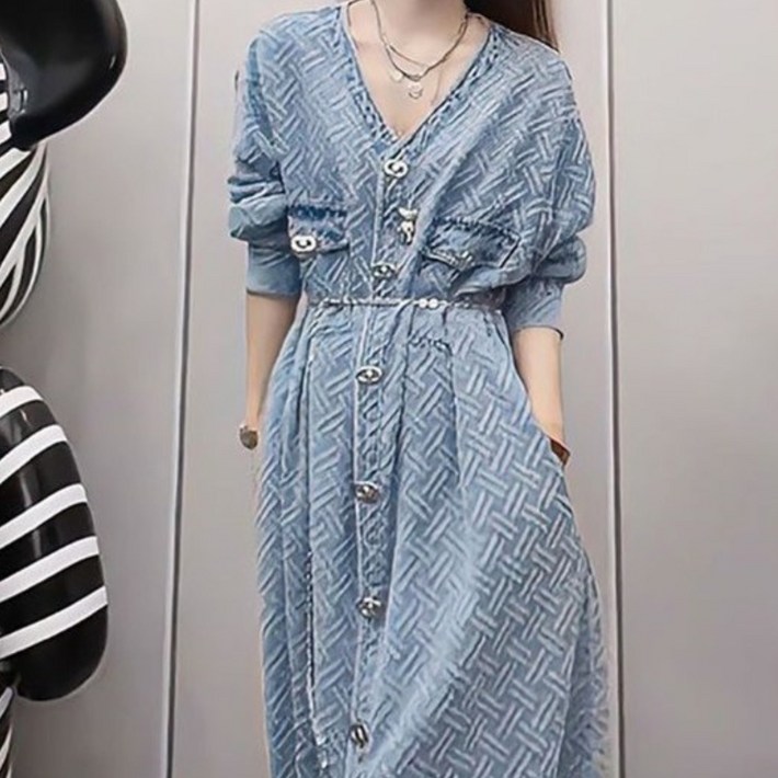 베루라 브이넥원피스 롱원피스 미비미원피스