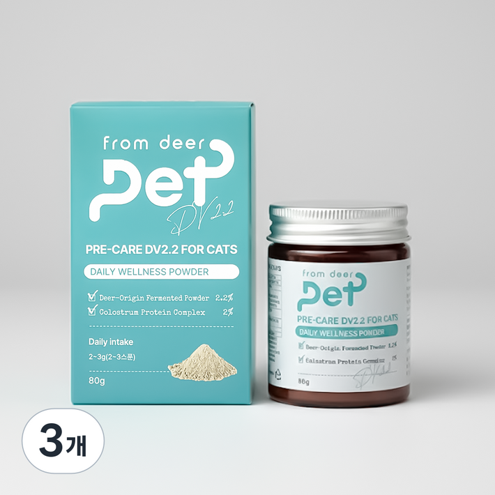 프롬디어펫 고양이 면역 영양제, 3개, 면역항산화, 80g