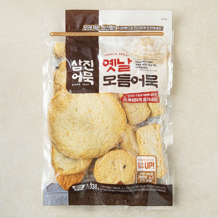 삼진어묵 옛날모듬어묵, 1038g, 1개 삼진어묵 옛날모듬어묵, 1038g, 1개