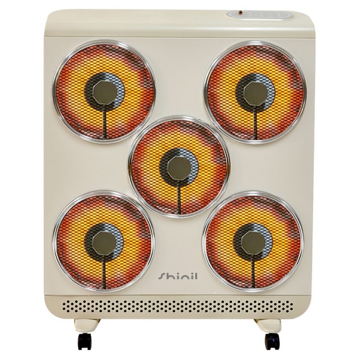 신일 5구 하이라이트 전기히터, 베이지, SEHHL3000DEM