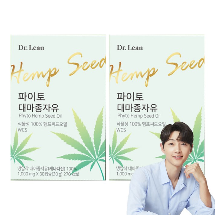 닥터린 파이토 대마종자유, 30정, 2개 닥터린 파이토 대마종자유, 30정, 2개