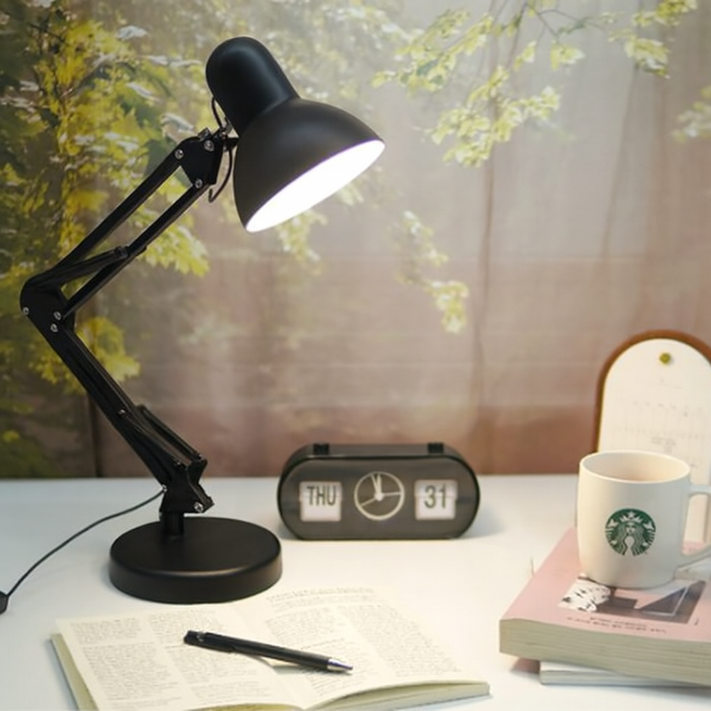 모던 스프링 테이블 램프 스탠드, 블랙