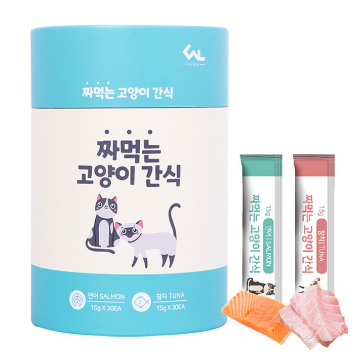 씨엔앨라이프 짜먹는 고양이 간식 15g