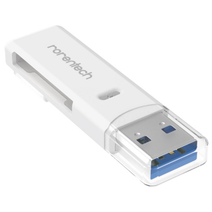 로랜텍 USB 3.0 블랙박스 SD카드 멀티 카드 리더기, 화이트 20230531